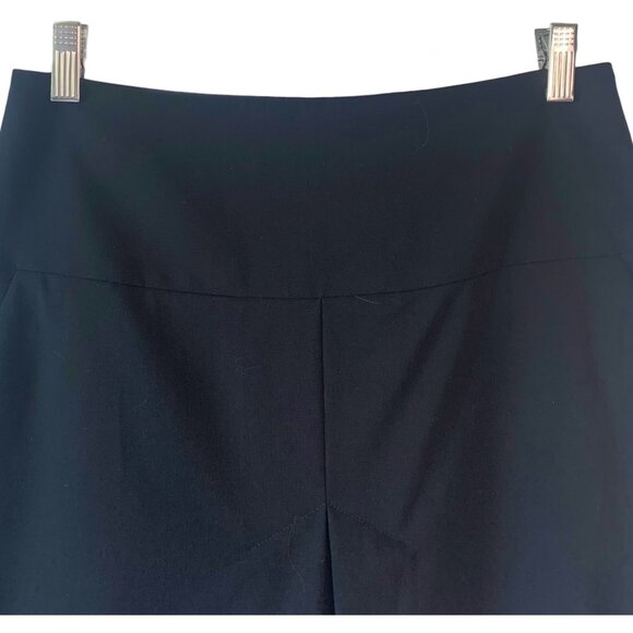 COACH Solid Black Wool Inverted Pleat Mini-Length Women's Career Skirt Size 2 - Picture 4 of 9